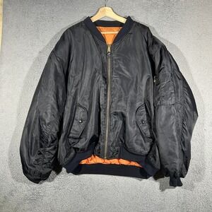 Million Guy Men's Collection vintage MA-1 flight bomber jacket men's 2XL